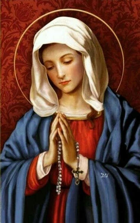 imagenes de la virgen maria con el rosario